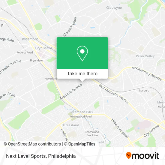 Next Level Sports map