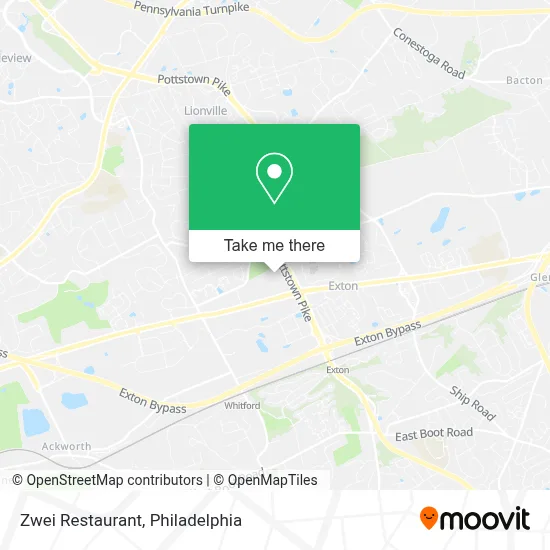 Zwei Restaurant map