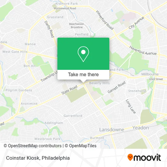 Coinstar Kiosk map