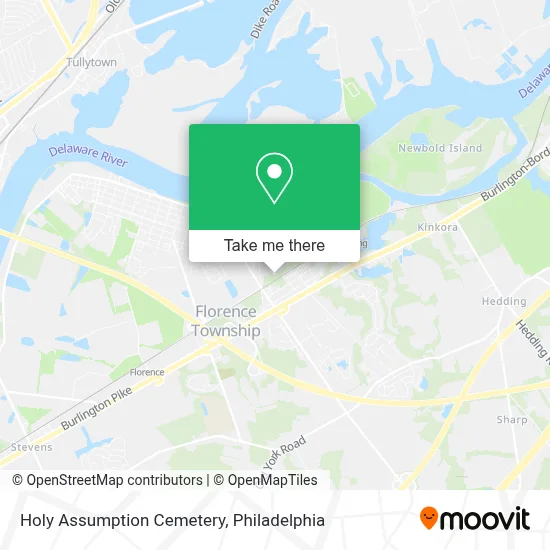 Holy Assumption Cemetery map