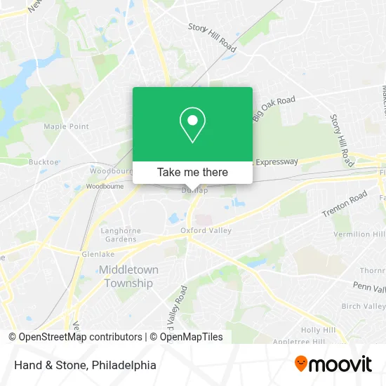 Hand & Stone map