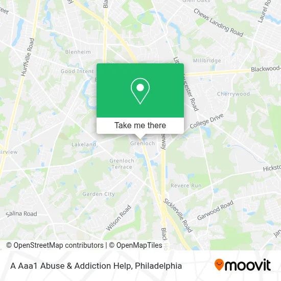 A Aaa1 Abuse & Addiction Help map