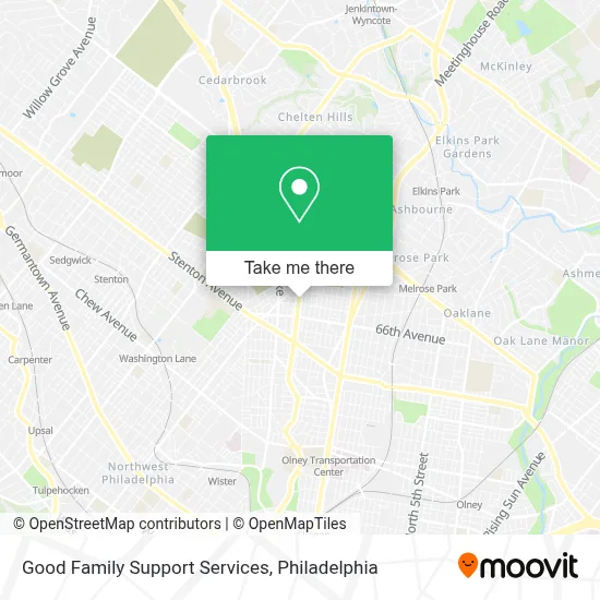 Good Family Support Services map