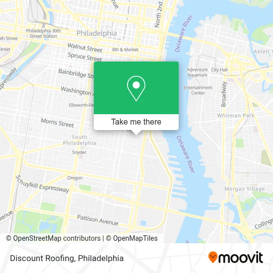 Discount Roofing map