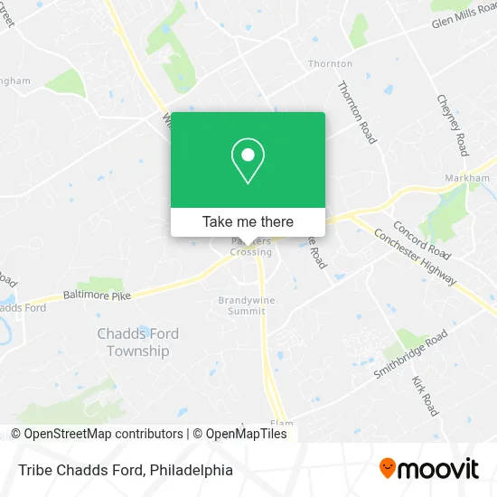 Tribe Chadds Ford map