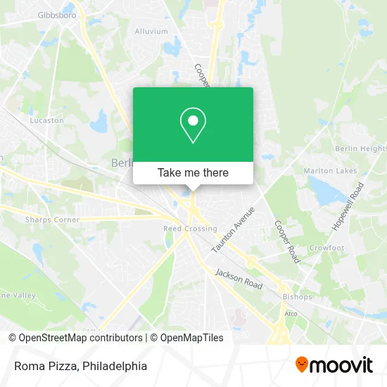 Roma Pizza map