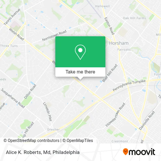 Alice K. Roberts, Md map