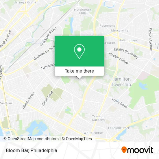 Bloom Bar map
