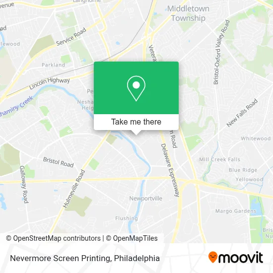 Nevermore Screen Printing map