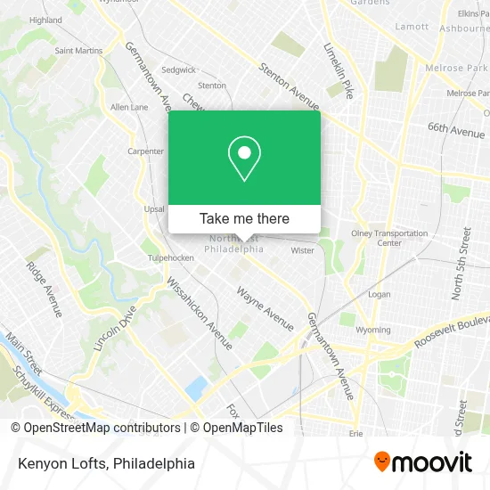 Kenyon Lofts map