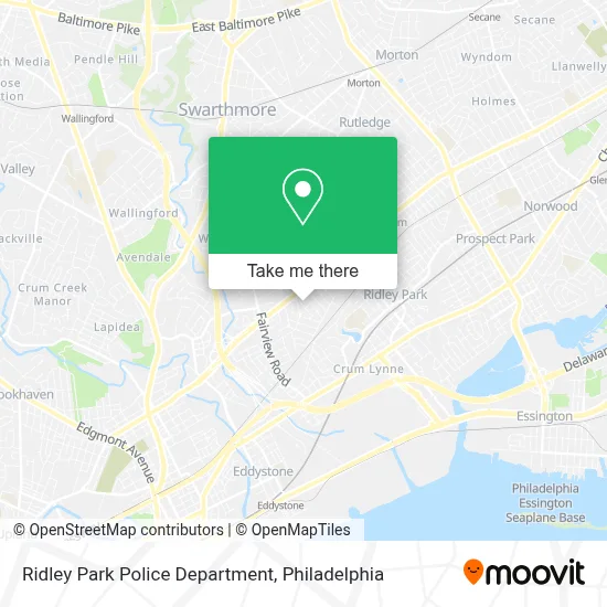 Ridley Park Police Department map