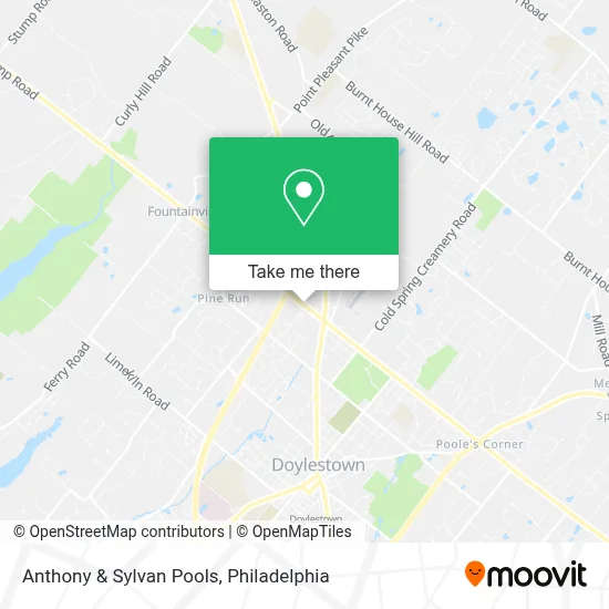 Anthony & Sylvan Pools map