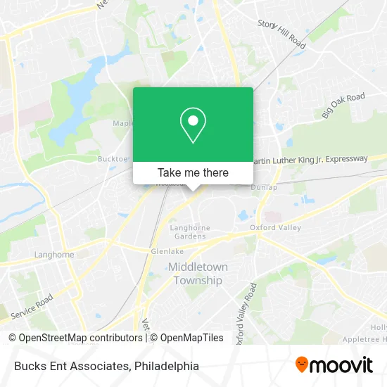 Bucks Ent Associates map