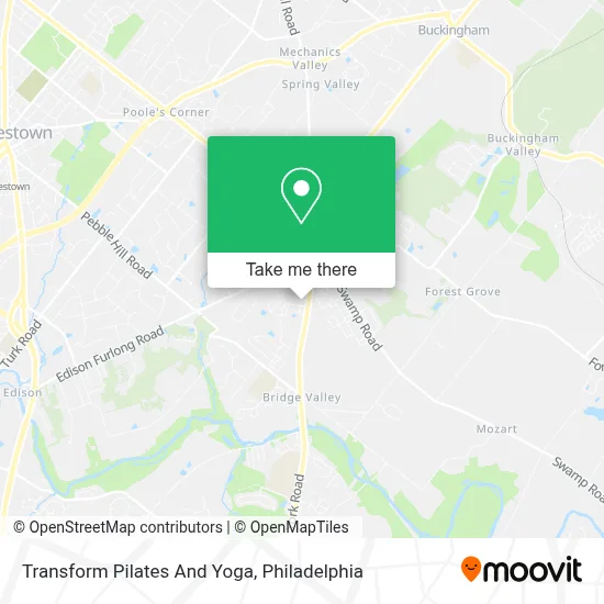 Transform Pilates And Yoga map