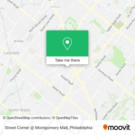 Street Corner @ Montgomery Mall map