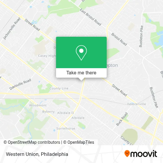 Western Union map