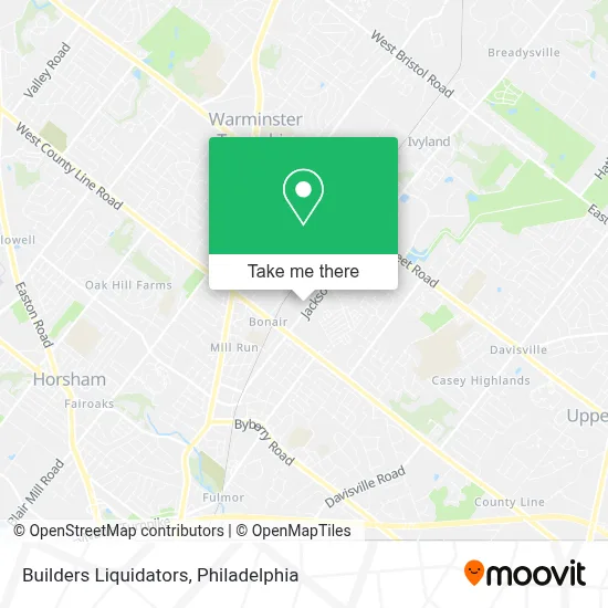 Builders Liquidators map