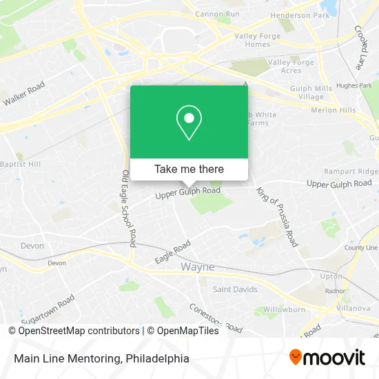 Main Line Mentoring map