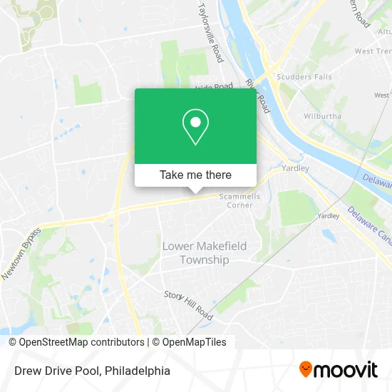 Drew Drive Pool map