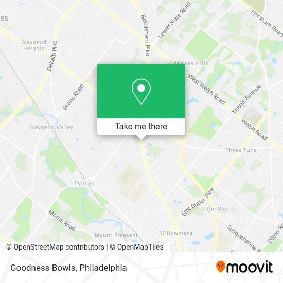 Goodness Bowls map