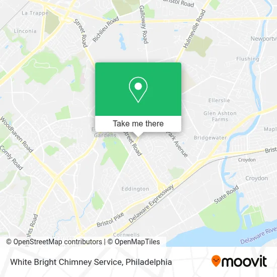 White Bright Chimney Service map