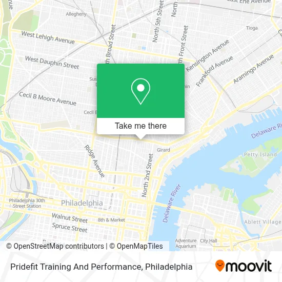 Pridefit Training And Performance map