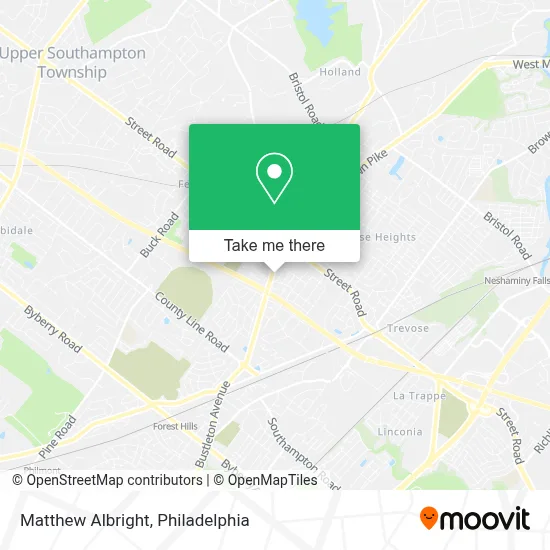 Matthew Albright map