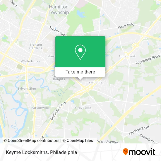 Keyme Locksmiths map