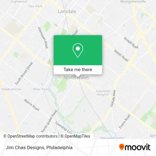 Jim Chas Designs map