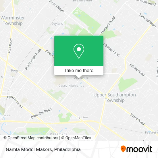 Gamla Model Makers map