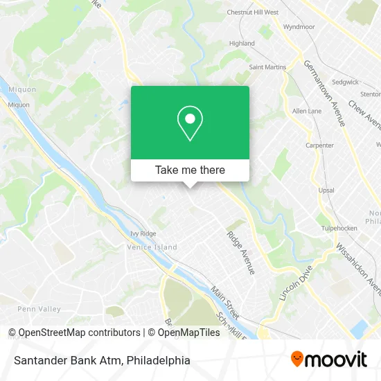 Santander Bank Atm map