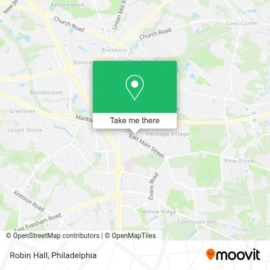Robin Hall map