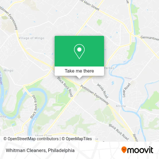 Whitman Cleaners map