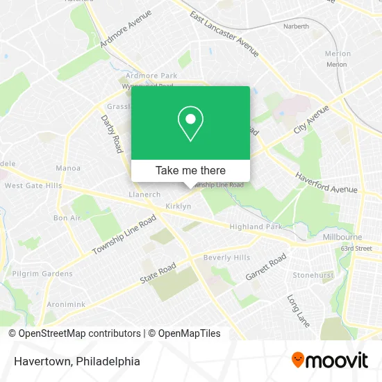 Havertown map