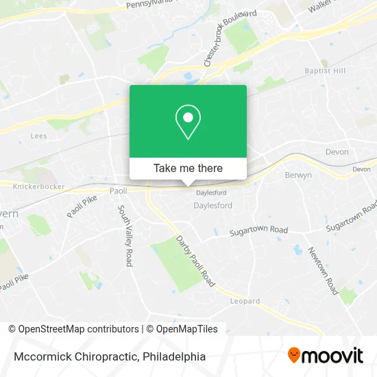 Mccormick Chiropractic map