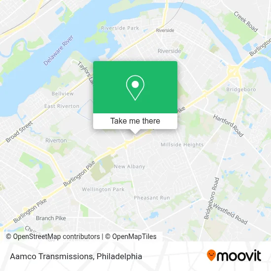 Aamco Transmissions map