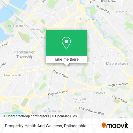 Prosperity Health And Wellness map