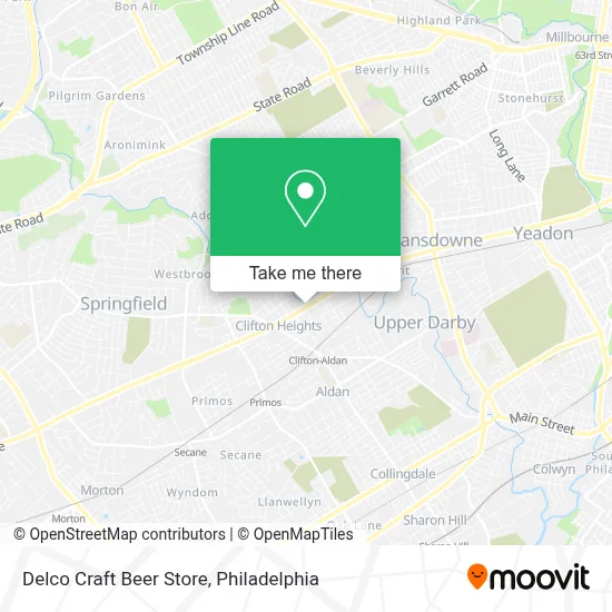Delco Craft Beer Store map
