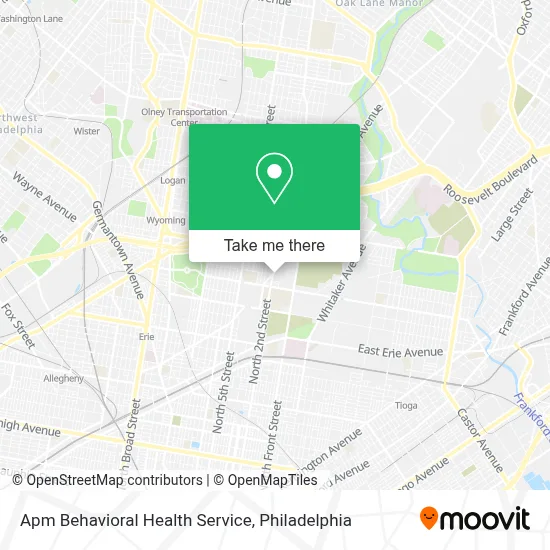Apm Behavioral Health Service map