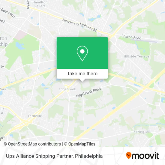 Ups Alliance Shipping Partner map