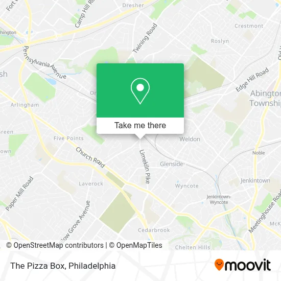 The Pizza Box map