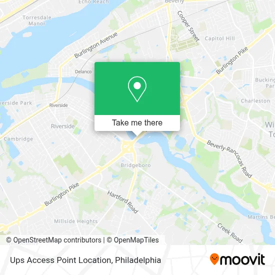 Ups Access Point Location map