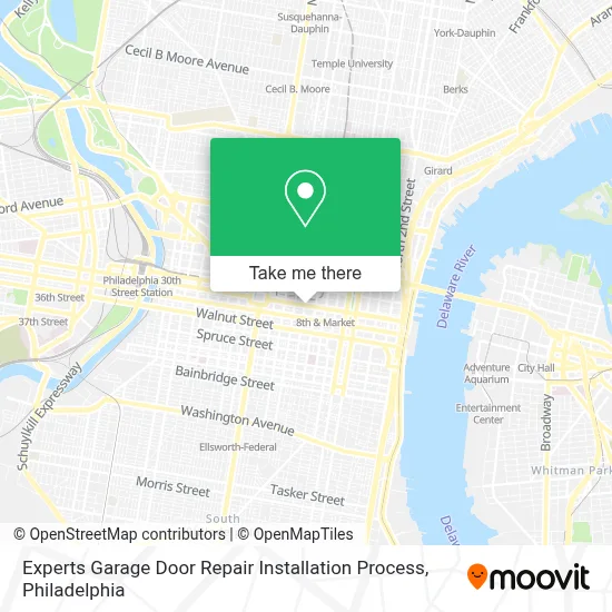 Experts Garage Door Repair Installation Process map