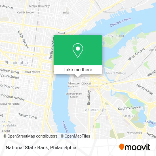 National State Bank map