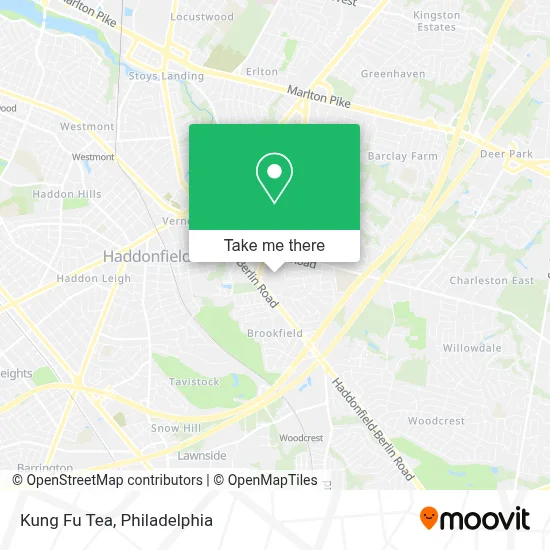 Kung Fu Tea map