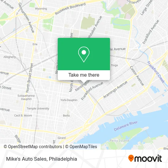 Mike's Auto Sales map