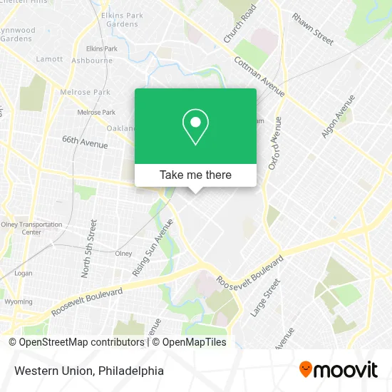 Western Union map