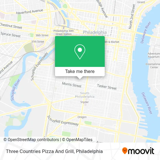 Three Countries Pizza And Grill map