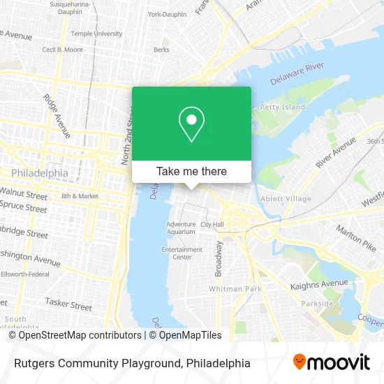 Rutgers Community Playground map