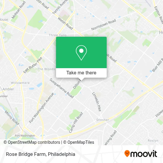 Rose Bridge Farm map